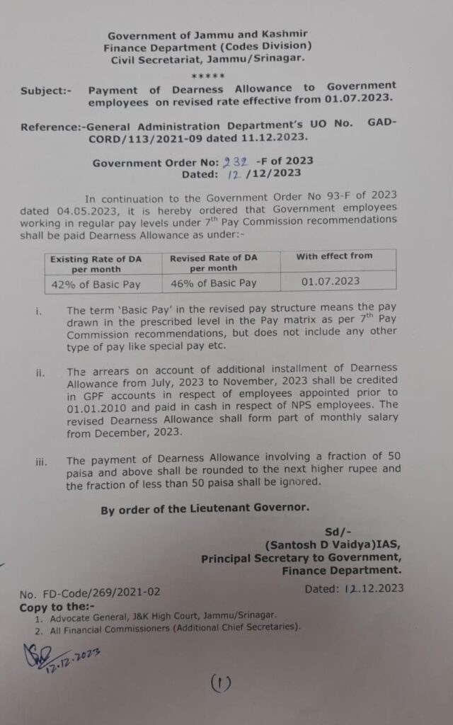Government Okays Payment of Dearness Allowance To Employees On Revised Rates 2 WhatsApp Image 2023 12 12 at 20.11.22 1d414bbf