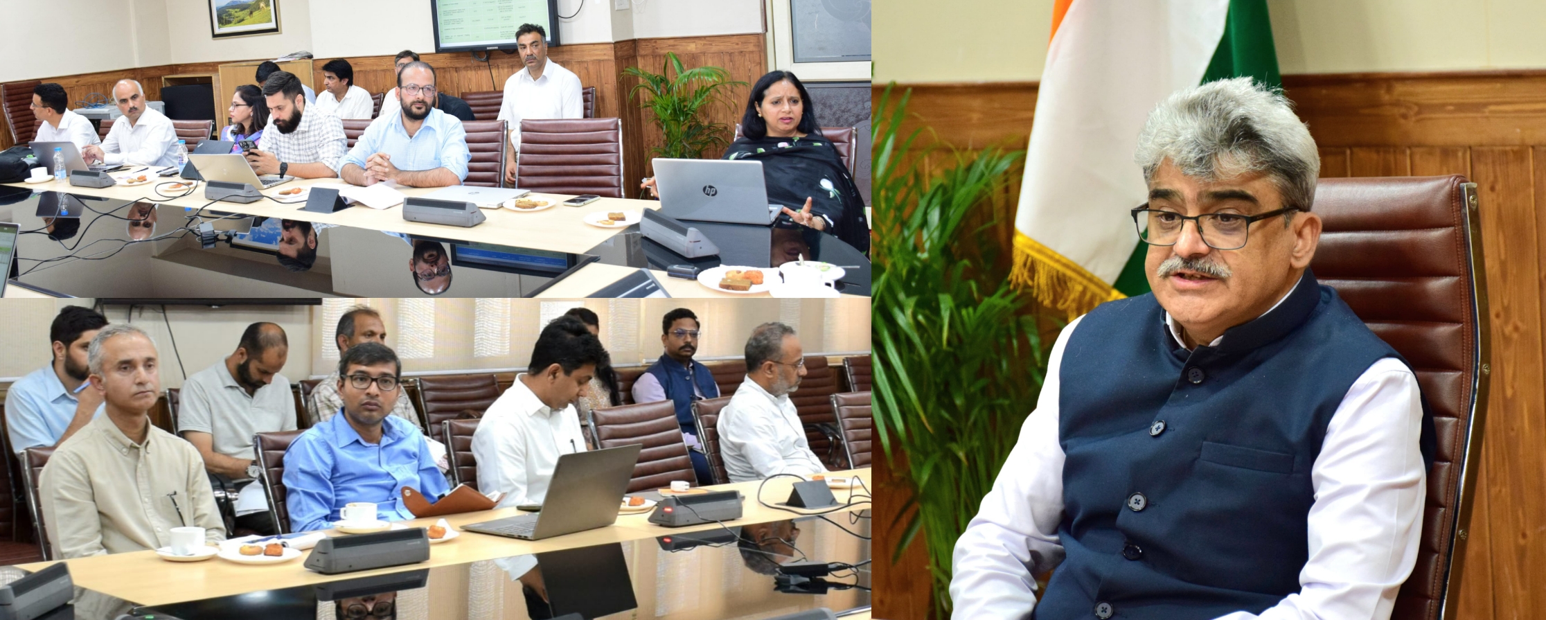 Dulloo assesses progress on Smart City works other schemes of HUDD