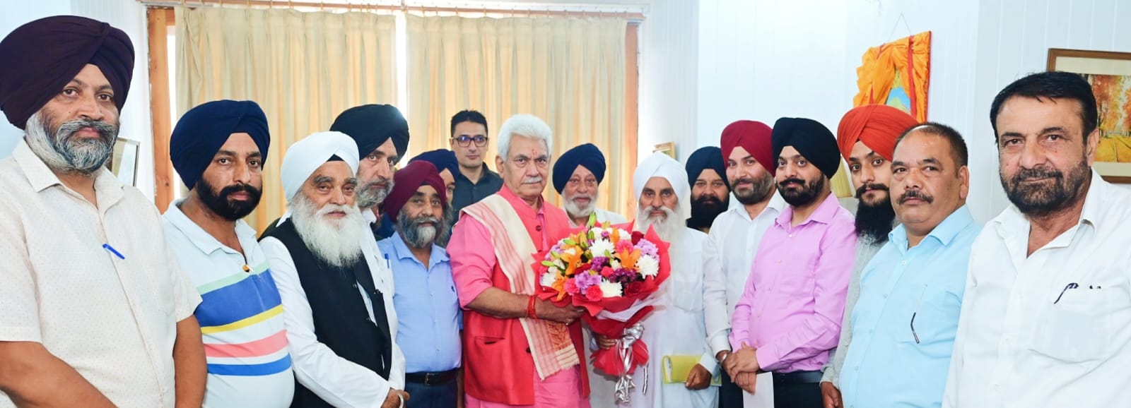 Lieutenant Governor meets delegation of Sikh Coordination Committee JK at Raj Bhawan 30 1
