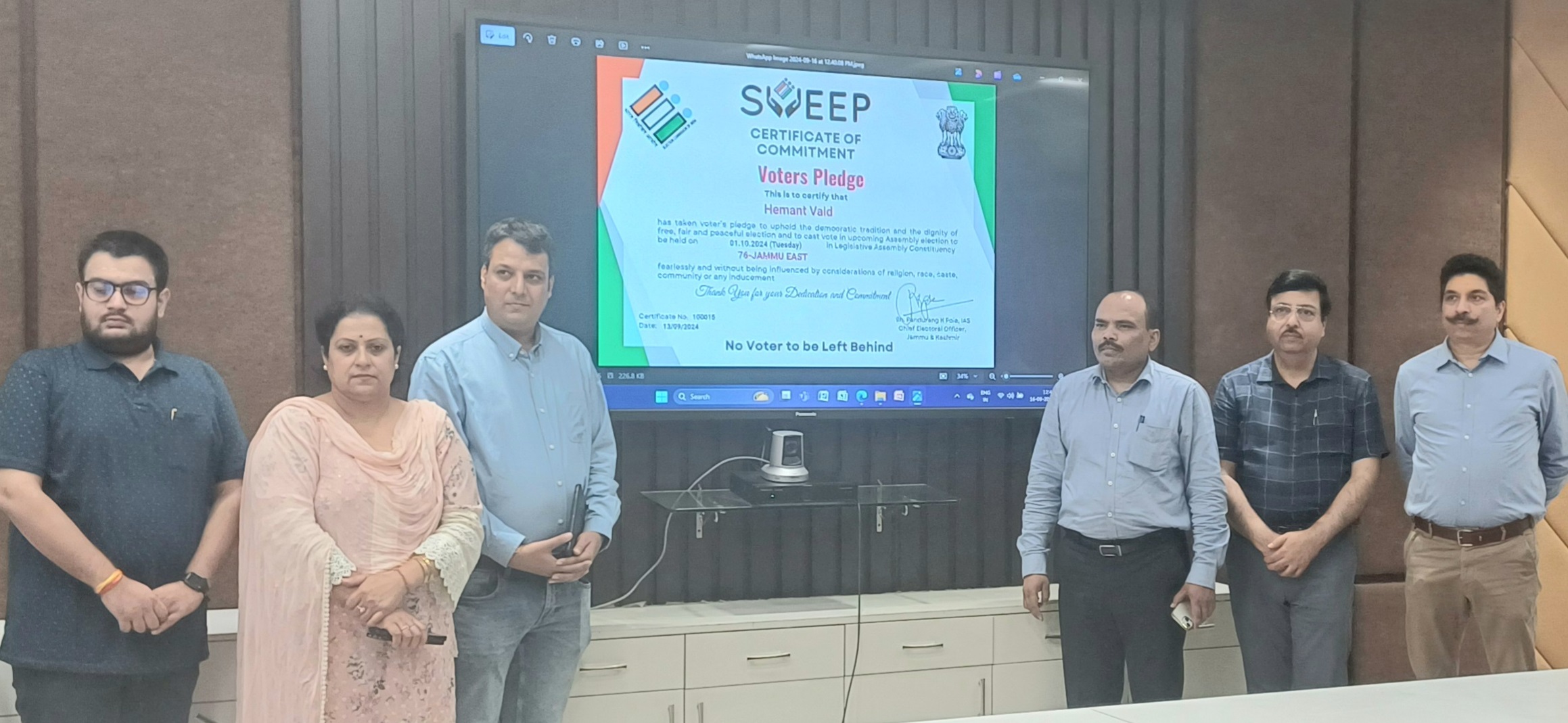 CEO launches Voters Pledge campaign under SVEEP 16