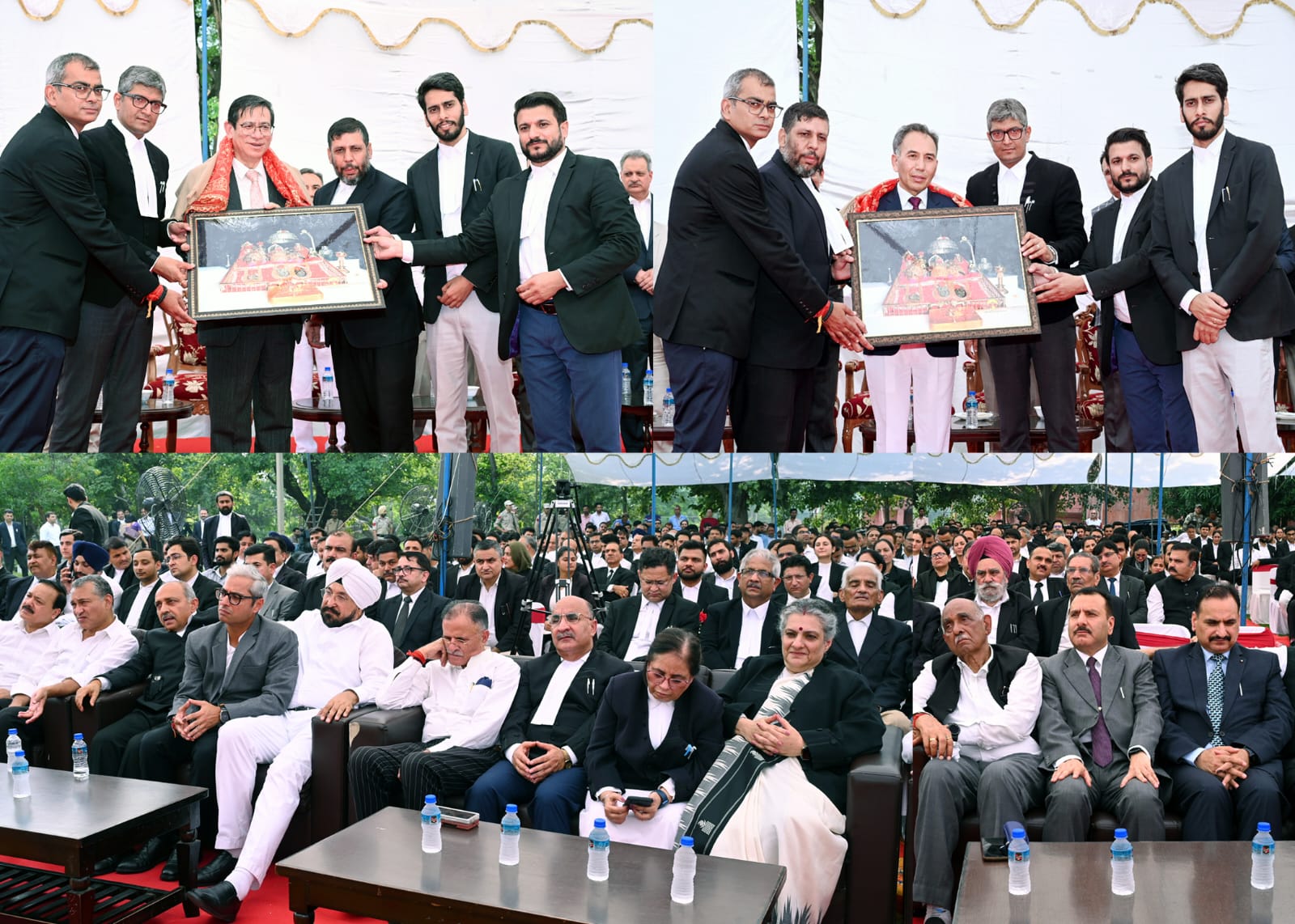 JKHCBAJ felicitates Justice N. Kotiswar Singh Justice Tashi Rabstan
