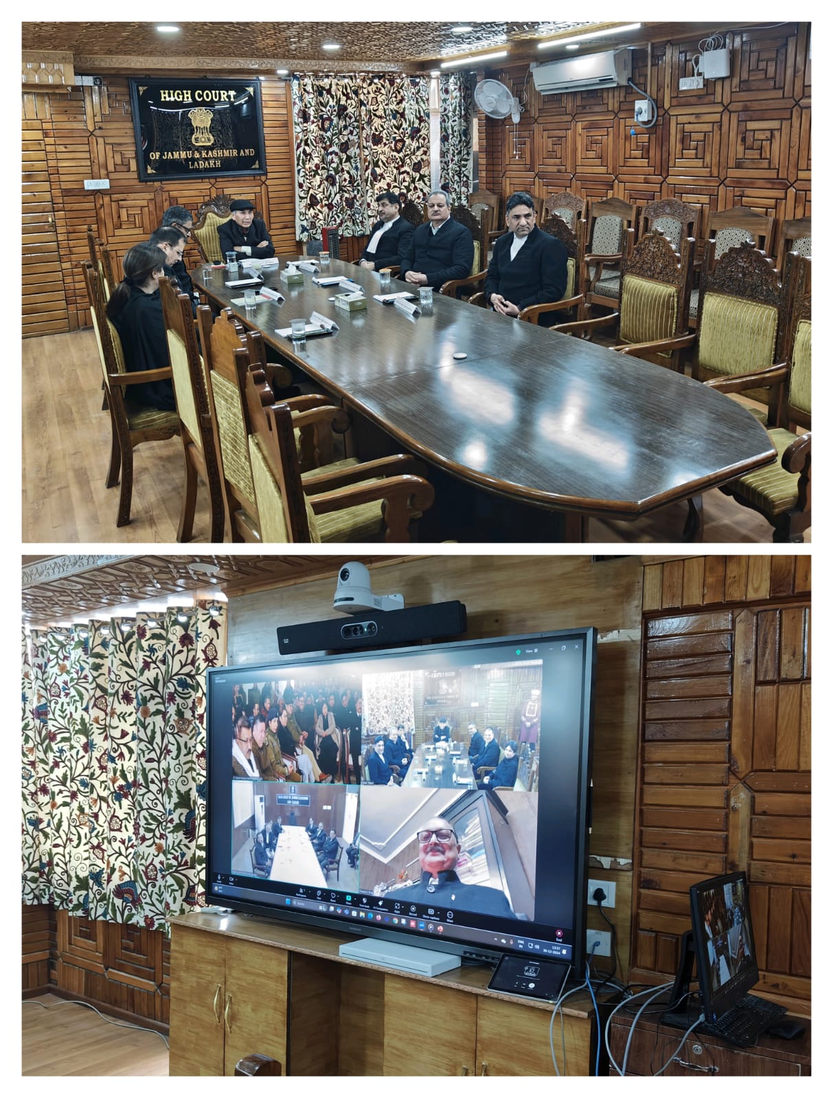 Chief Justice virtually inaugurates State of the Art High Court Guest House at Melongthang Leh Additional Court at High Court Complex Srinagar 30