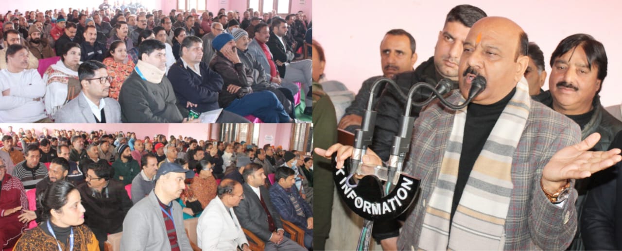 Deputy CM during his visit to Jagti Township Nagrota 31