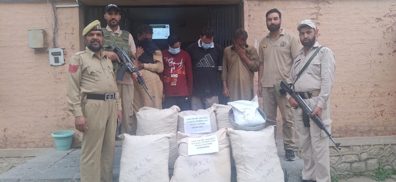 4 drug peddler Budgam