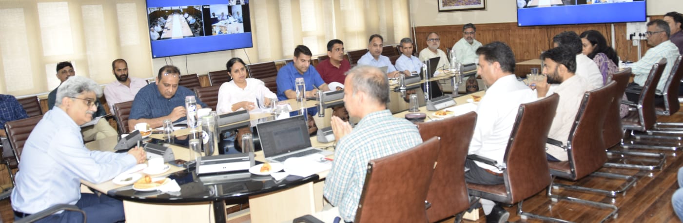 Chief Secretary chairing a high level meeting for the creation of unique Family IDs for every household in JK 2