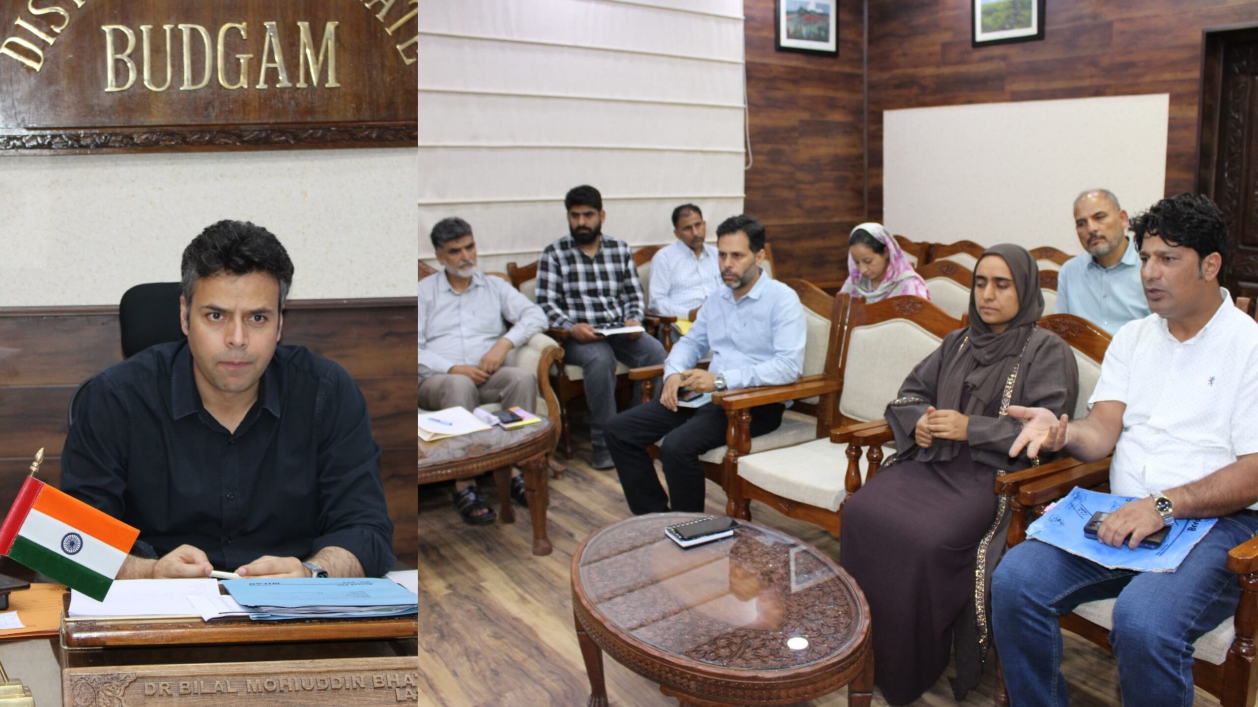 DC Budgam reviews conservation measures at Hokarsar scaled