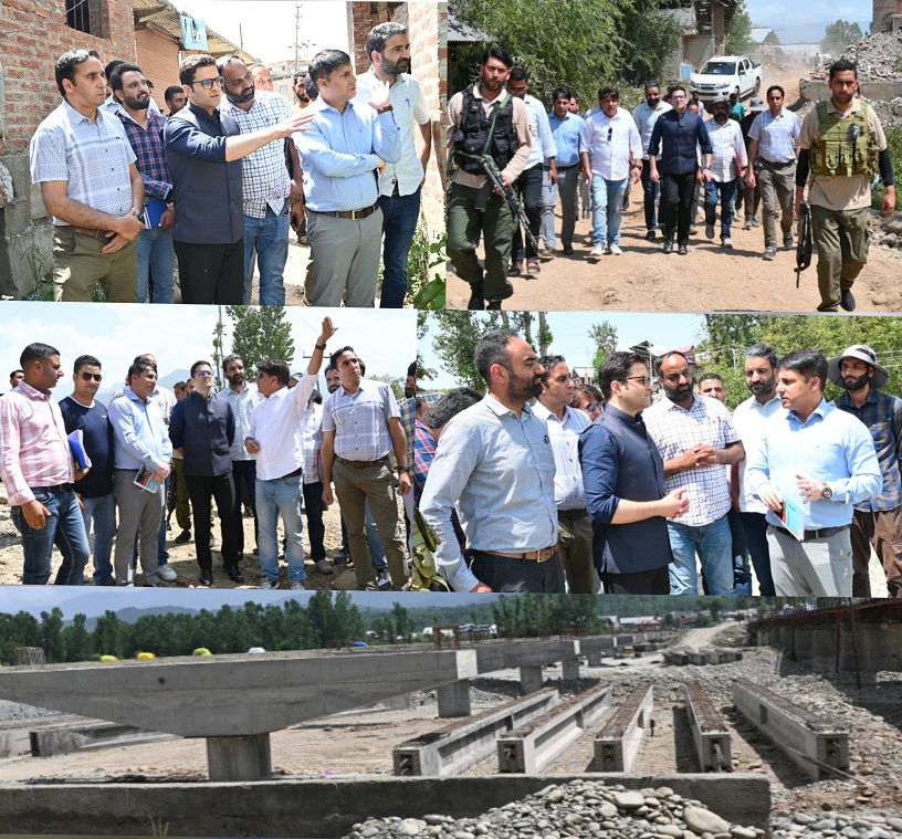DC Kulgam inspects progress on NH 444 Project