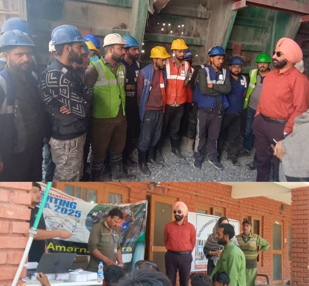 Labour Commissioner reviews SANJY Registration Camp Sonmarg 24