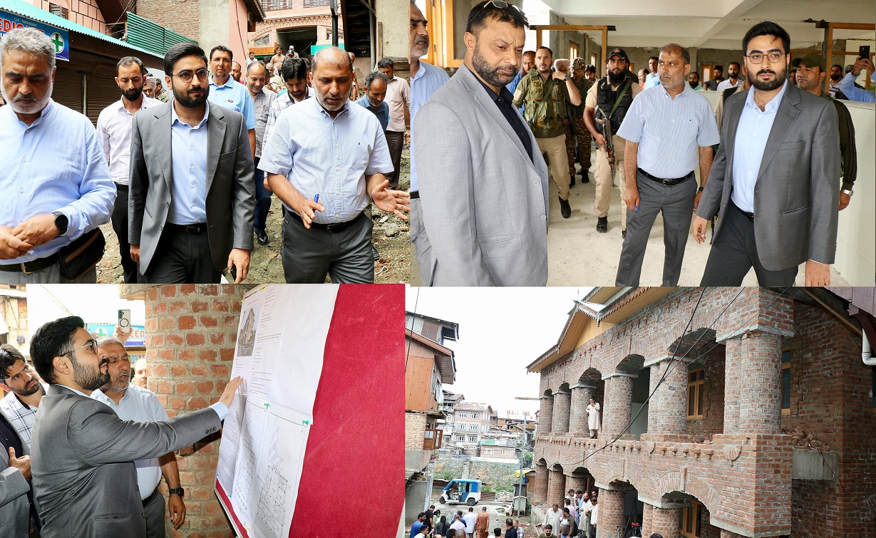 DC Srinagar inspects progress of ongoing works on S R Gunj Primary Health Centre