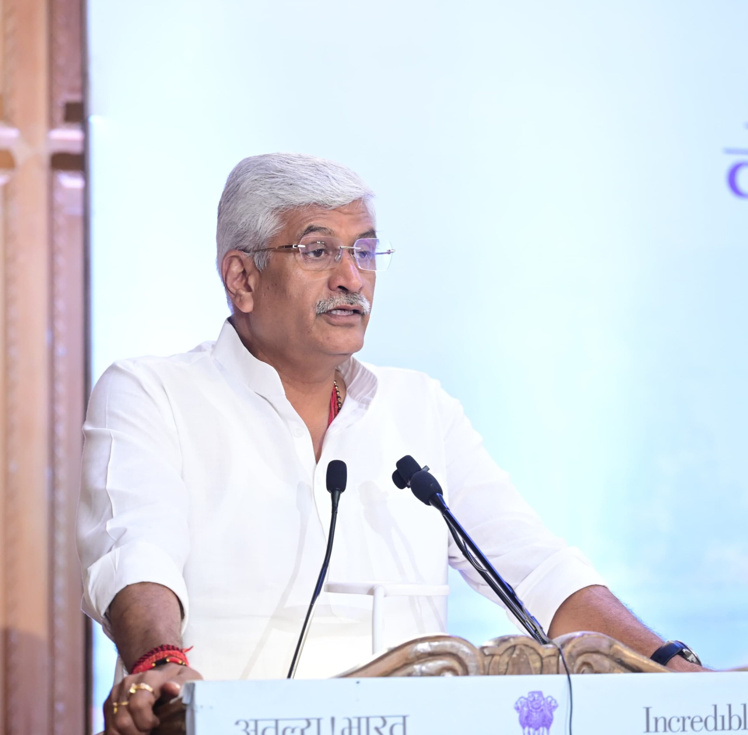 Shri Gajendra Singh Shekhawat Union Minister of Culture and Tourism at Tourism SecretariesAE Meet of Union Territories in Srinagar scaled