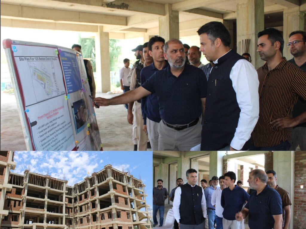DC Budgam reviews progress of New District Hospital