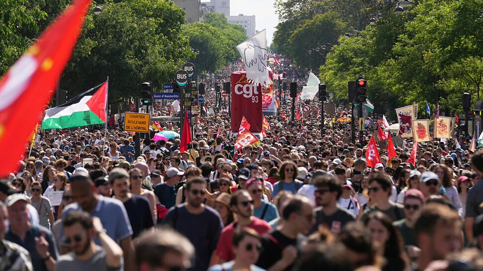 Mass Protests Erupt Across France